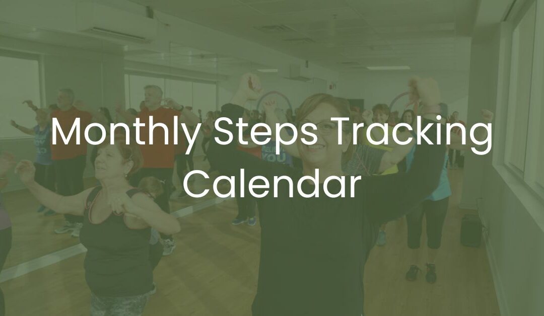 Monthly Steps Tracking Calendar